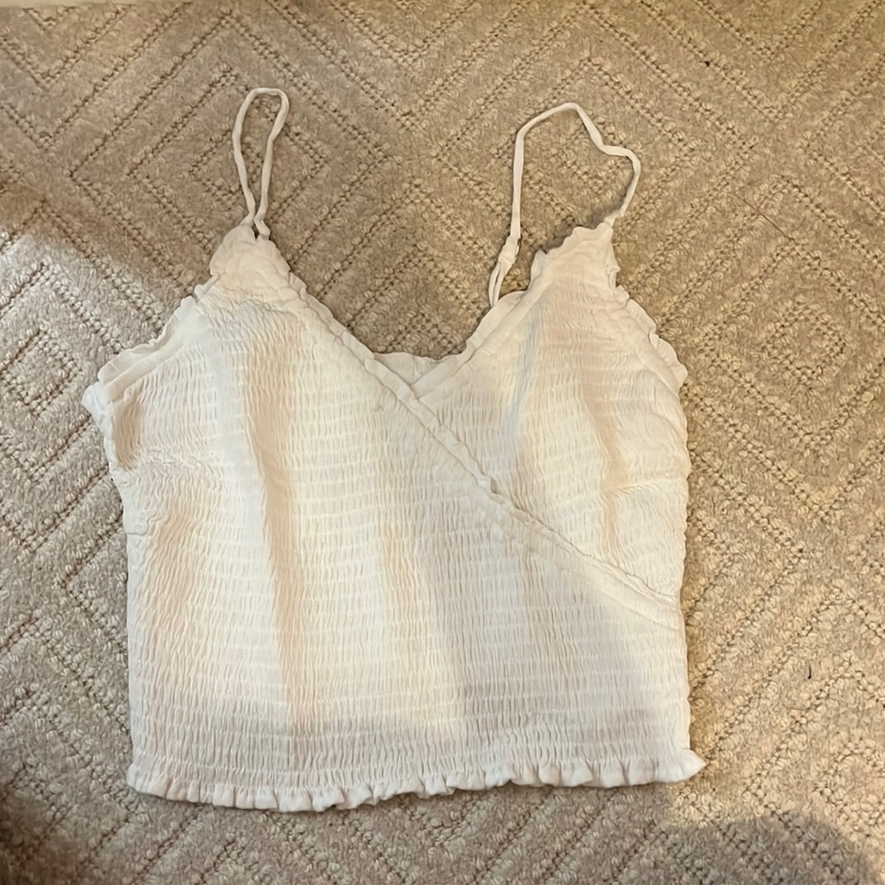 Hollister white tank